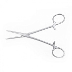 Зажим медицинский DE BAKEY-RANKIN, кровоостанавливающий с атравматической нарезкой прямой, 160 мм (З-11-1р), МИЗТ