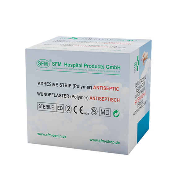 Лейкопластырь бактерицидный SFM-Strip, 5,0 см х 4,4 см №1, полимерная основа, 300 шт/уп