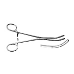 Зажим д/клиновидной резекции легкого, изогнутый, детский