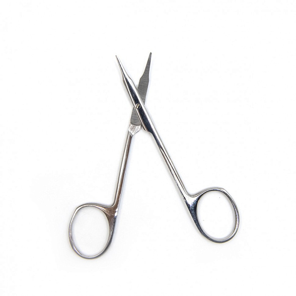 Ножницы роговичные тупоконечные, вертикально-изогнутые, 110 мм. Surgiwell