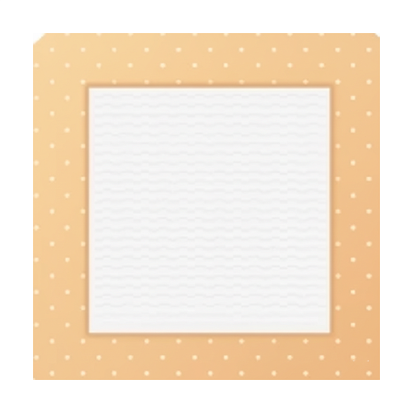 ForYou Повязка раневая антибактериальная LUOFUCON стерильная губчатая силиконовая с серебром на полимерной основе, размер 10 х 10 см