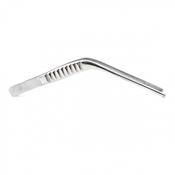 Пинцет ушной горизонтально-изогнутый, анатомический, 100 мм. Surgiwell