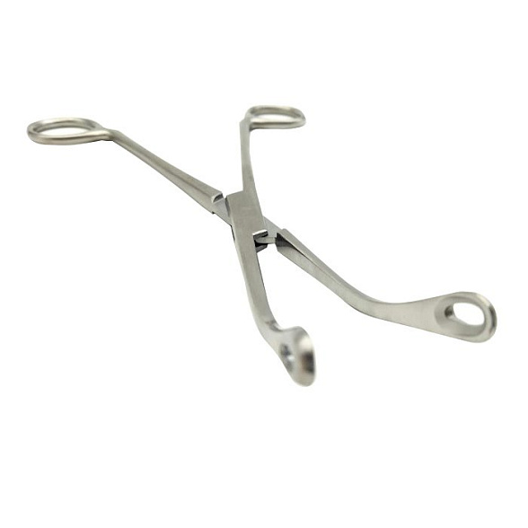 Щипцы для желчных и почечных камней вертикально-изогнутые N 1 190мм