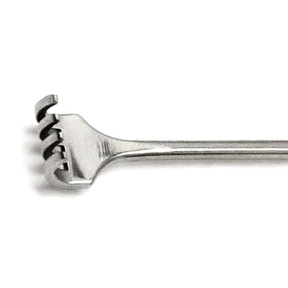 Крючок хирургический четырехзубый, тупой, №1, Surgiwell