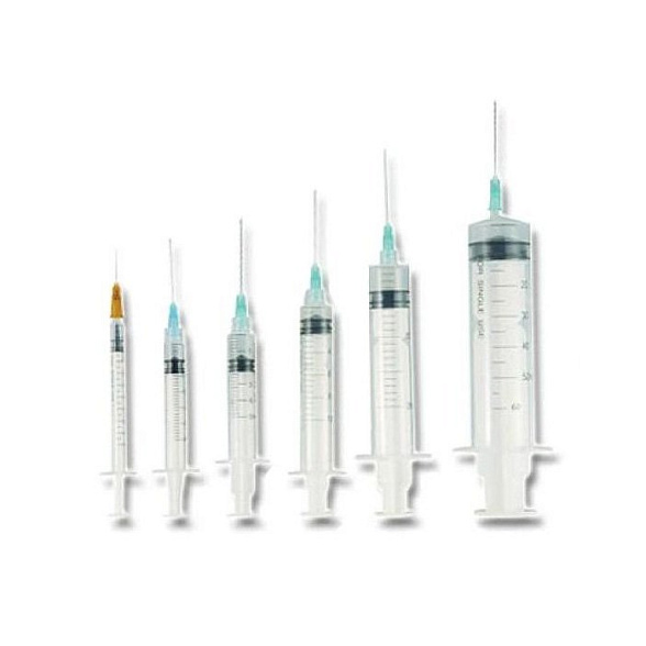 Шприц 50/60 мл VM трехкомпонентный Luer-Lok с иглой 18G (1,2х40)