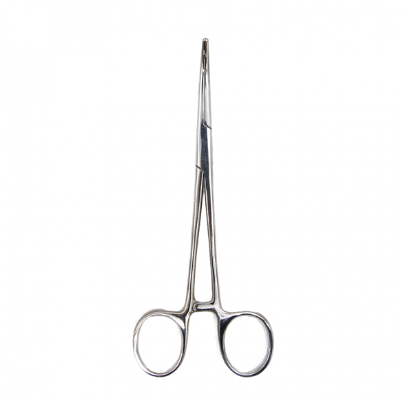 Зажим кровоостанавливающий, зубчатый, изогнутый № 1, 165 мм. Surgiwell