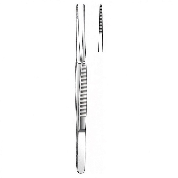 Пинцет анатомический Semken, 12,5 см, Surgicon