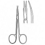 Ножницы Steven для микрохирургии тупоконечные изогнутые 110 мм, Surgicon