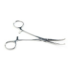 Зажим кровоостанавливающий 1х2 зубчатый изогнутый № 2 160 мм Sammar