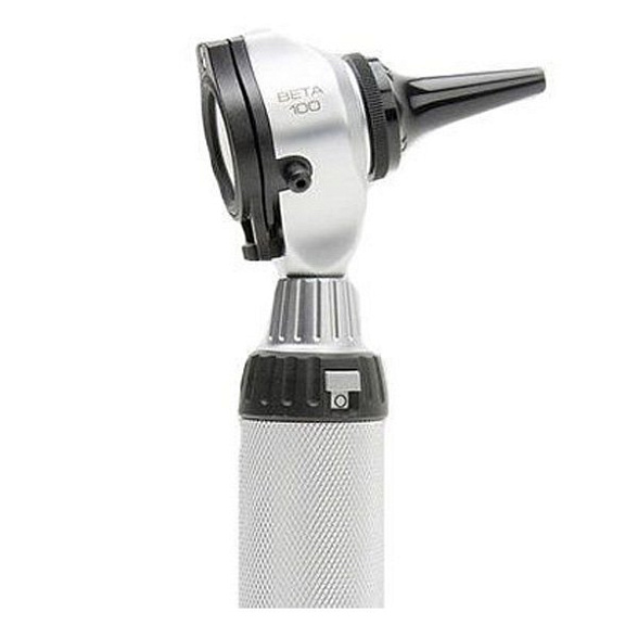 Отоскоп медицинский BETA 100 с рукояткой перезаряжаемой BETA 4 USB и Офтальмоскоп прямой медицинский BETA 200 LED в наборе Heine