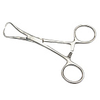 Зажим с кремальерой для операционного белья, 110 мм ПТО Медтехника