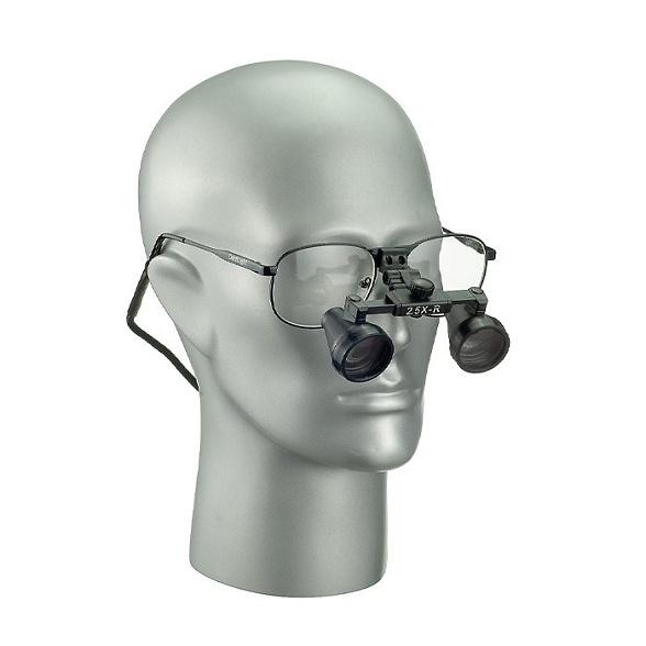 Лупа бинокулярная, оправа металл, фикс. фокус 2.5х, iZoom Flip-up Loupes Metal