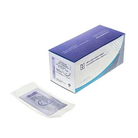 Материалы хирургические нерассасывающиеся шовные стерильные,ШЕЛК MР 2 (USP 3-0), 75см плетеный черный нерассасывающийся с покрытием воск, 20 шт/уп