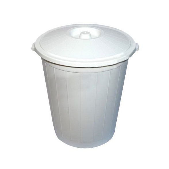 Бак для сбора медицинских отходов кл. А, объем 65 л (БЕЛЫЙ) с крышкой