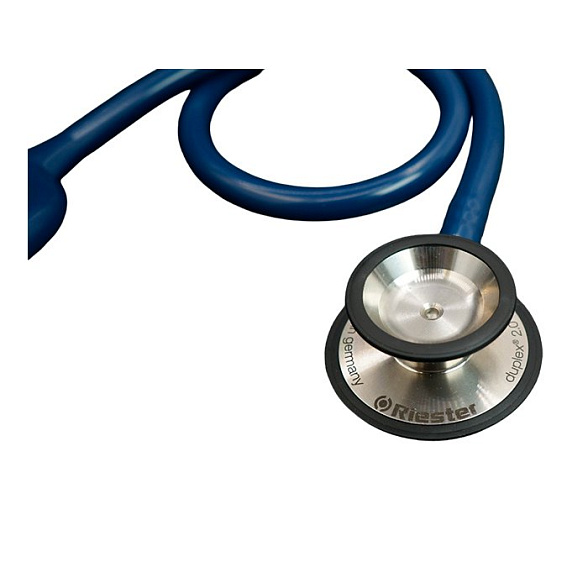 Duplex 2.0 стетоскоп, нержавеющая сталь синий, Riester