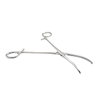 Зажим кровоостанавливающий, одно- и двузубый, зубчатый, изогнутый №3. Surgiwell
