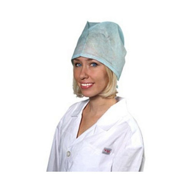 Шапочка-колпак размер 60-62 пл. 42 гр. 18 см. цвет голубой