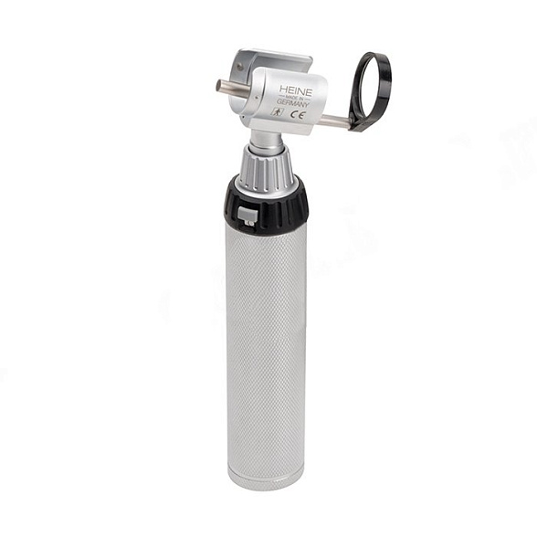 Отоскоп ветеринарный G100 с рукояткой батареечной BETA, c принадлежностями Heine