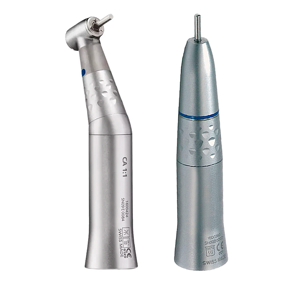 Bien-Air 1700042-001 - набор наконечников без подсветки: угловой CA 1:1 и прямой PM 1:1