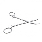 Зажим медицинский DE BAKEY-RANKIN, кровоостанавливающий с атравматической нарезкой изогнутый, 160 мм (З-11-2р), МИЗТ