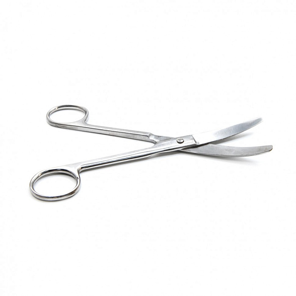 Ножницы тупоконечные, вертикально-изогнутые, 170 мм, Surgiwell