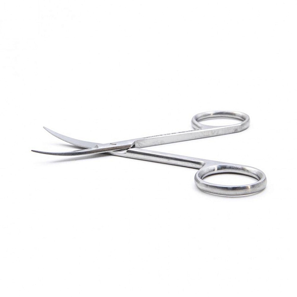 Ножницы глазные, тонкие, изогнутые по плоскости, 9см, Surgicon