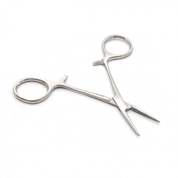 Зажим артериальный Halsted-Mosquito10см, прямой