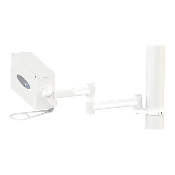 Салфетница DS-Vip-Бокс.2 с двумя плечами, металлическая, для стоматологической установки