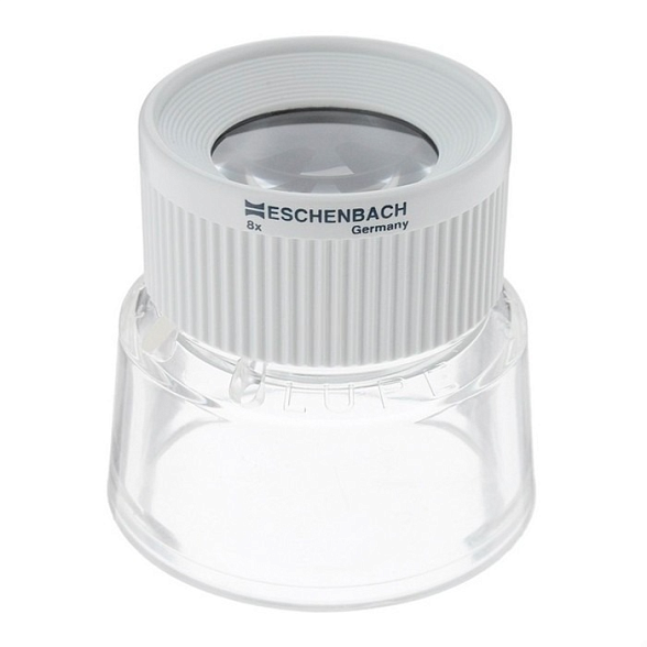 Лупа техническая апланатическая настольная Eschenbach Stand magnifier, диаметр 25 мм, 8.0х, 28.7 дптр