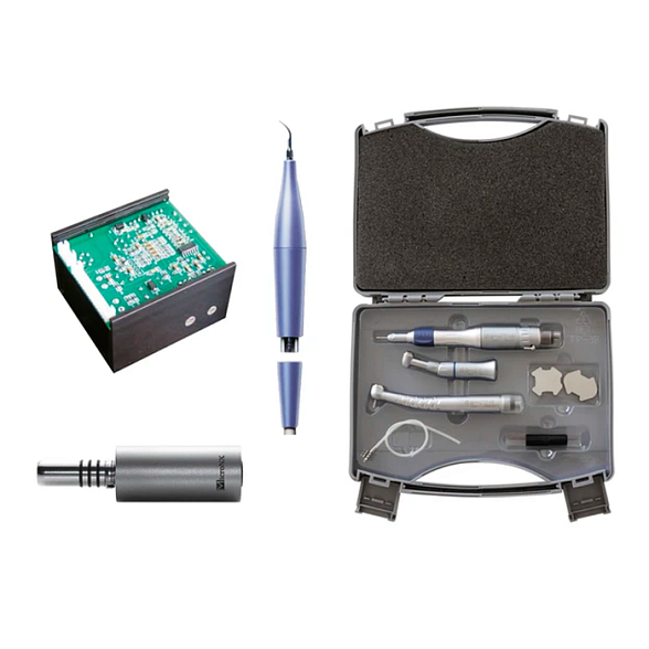 Набор инструментов для стоматологической установки: скалер, 2 микромотора, 3 наконечника