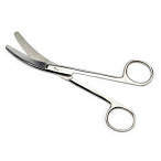 Ножницы для пересечения пуповины горизонтально изогнутые, 160 мм ПТО Медтехника