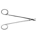 Ножницы сосудистые вертик. изогнут. по радиусу, 158 мм