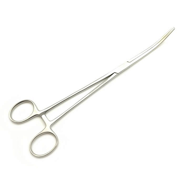 Зажим кровоостанавливающий зубчатый изогнутый N 3 270мм