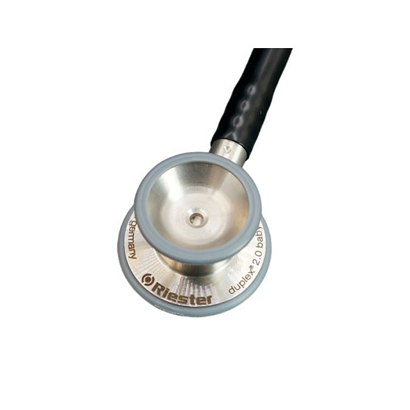 Duplex 2.0 Baby стетоскоп для детей, нержавеющая сталь, черный, Riester