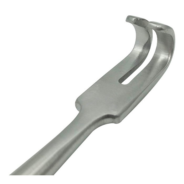 Крючок хирургический тупой двухзубый длиной 200 мм