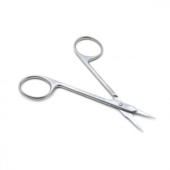 Ножницы STEVENS, глазные для снятия швов вертикально-изогнутые, 110 мм (Н-56р)), МИЗТ
