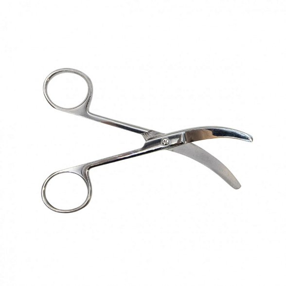 Ножницы для пересечения пуповины, горизонтально-изогнутые, 150 мм. Surgiwell