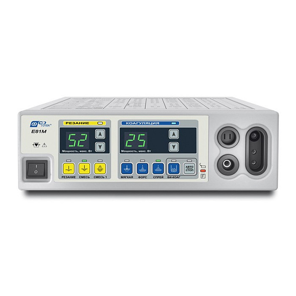 Коагулятор электрохирургический высокочастотный ЭХВЧ-80-03 с набором для биполярной коагуляции геморроидальных узлов с помощью пинцетов