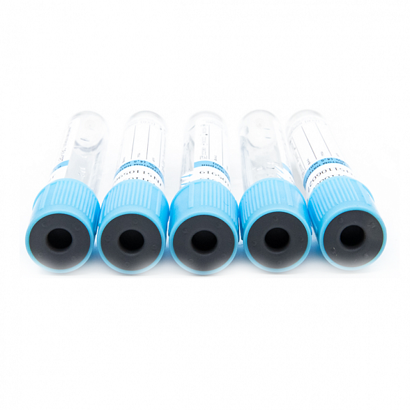 Вакуумные пробирки Lab-Vac с цитратом натрия 3,2%, голубые, 4,5 мл, 13х75 мм (уп. 100шт) 152451375