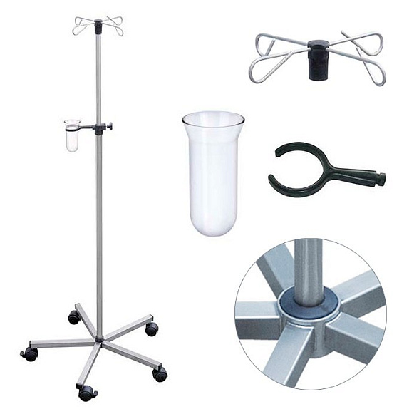 Инфузионная стойка из нержавеющей стали KaWe