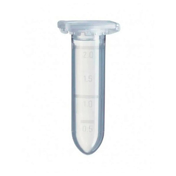 Микропробирка цилиндрическая 2 мл, ПП, градуированная, защелкивающиеся крышка (500 шт/уп)