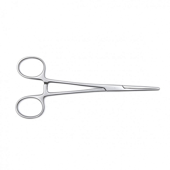 Зажим медицинский DE BAKEY-RANKIN, кровоостанавливающий с атравматической нарезкой прямой, 160 мм (З-11-1р), МИЗТ