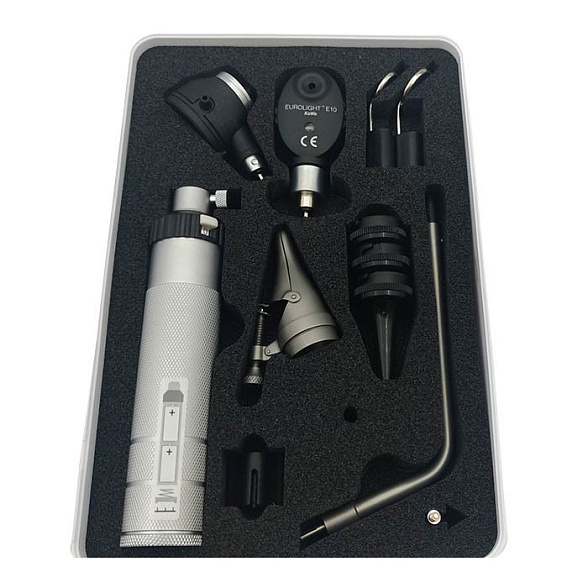 Диагностический набор Бейсик С10/Е10 KaWe - офтальмоскоп 1 апертура и отоскоп с принадлежностями