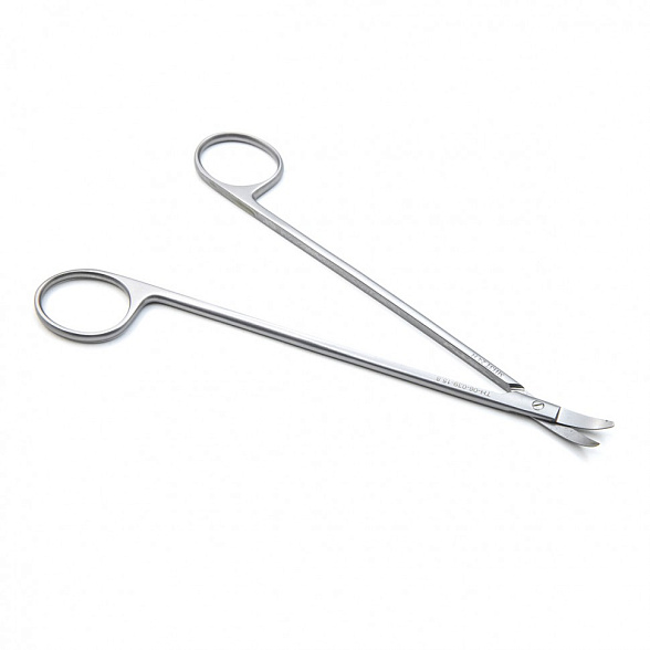 Ножницы сосудистые вертикально-изогнутые по радиусу, 158 мм (Н-39тр), МИЗТ