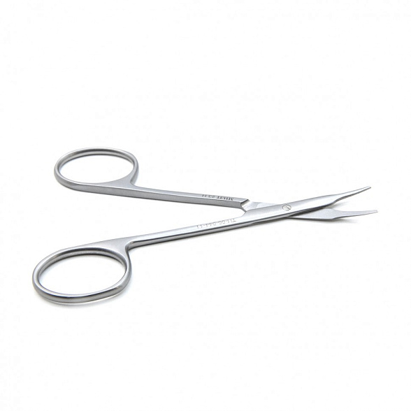 Ножницы роговичные тупоконечные вертикально изогнутые 110 мм
