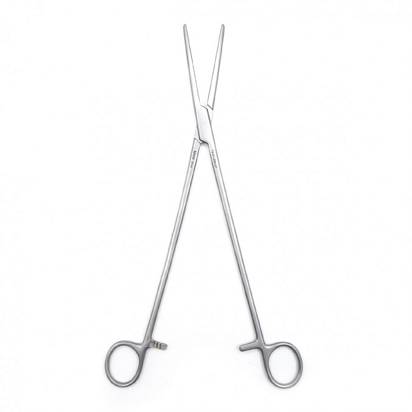 Зажим медицинский PEAN, кровоостанавливающий зубчатый, прямой, № 3, 270 мм (З-42-1р), МИЗТ