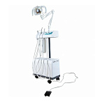 ТД ВЕТ Мобиль — ветеринарная стоматологическая передвижная установка со светильником и слюноотсосом