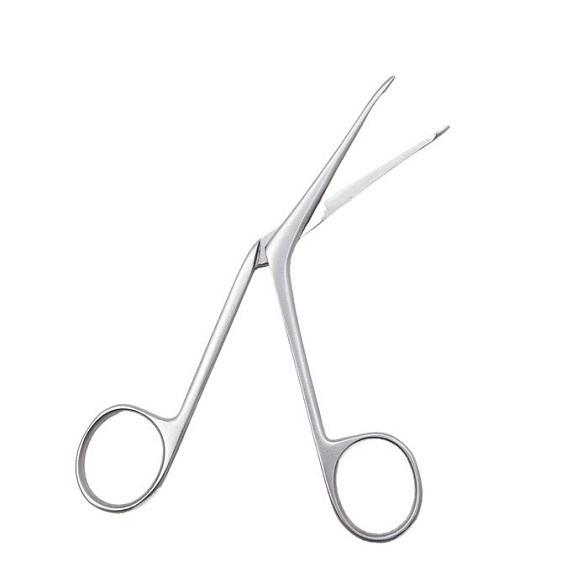 Щипцы медицинские HARTMANN,тампонные ушные №1, изогнутые по ребру, 125 мм (Щ-44р), МИЗТ