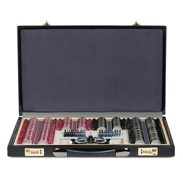 Набор пробных очковых линз с оправой на 266 линз (металл)