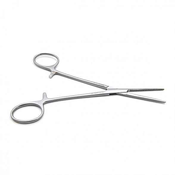 Зажим медицинский ROCHESTER-PEAN, кровоостанавливающий зубчатый, прямой, № 1, 160 мм (З-92р), МИЗТ